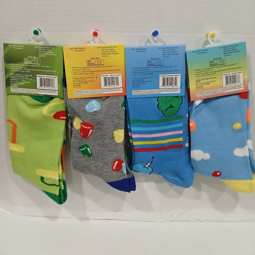 Colorful Candy-Themed Crew Socks Set - Picture 2 of 8